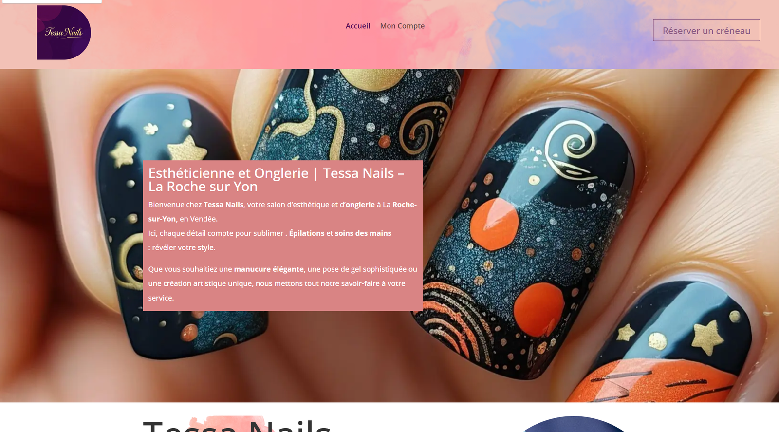 page d'accueil du site "Chatterie domaine celeste.com"