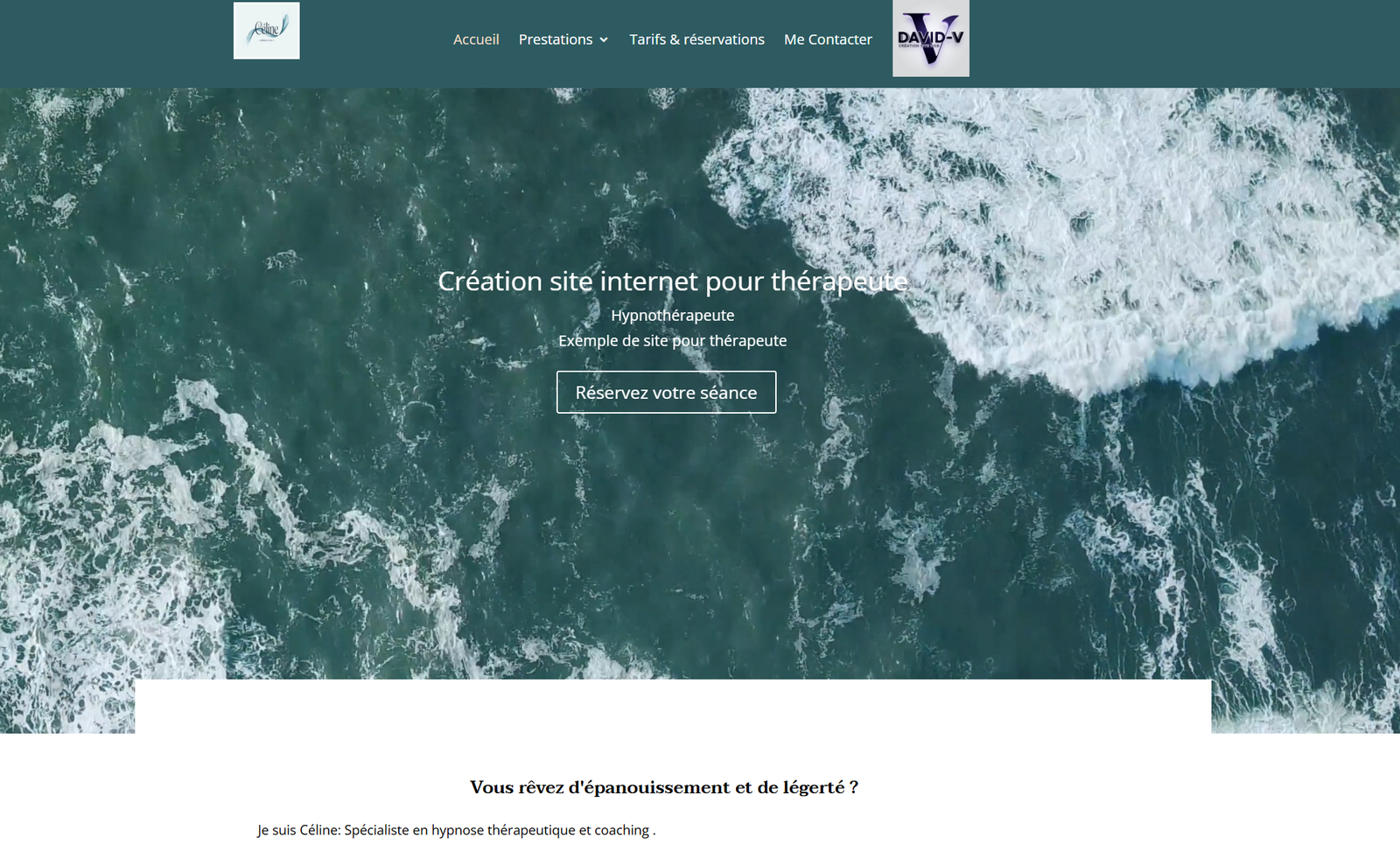 page d'accueil du site "Chatterie domaine celeste.com"