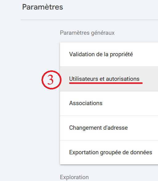 parametre utilisateur
